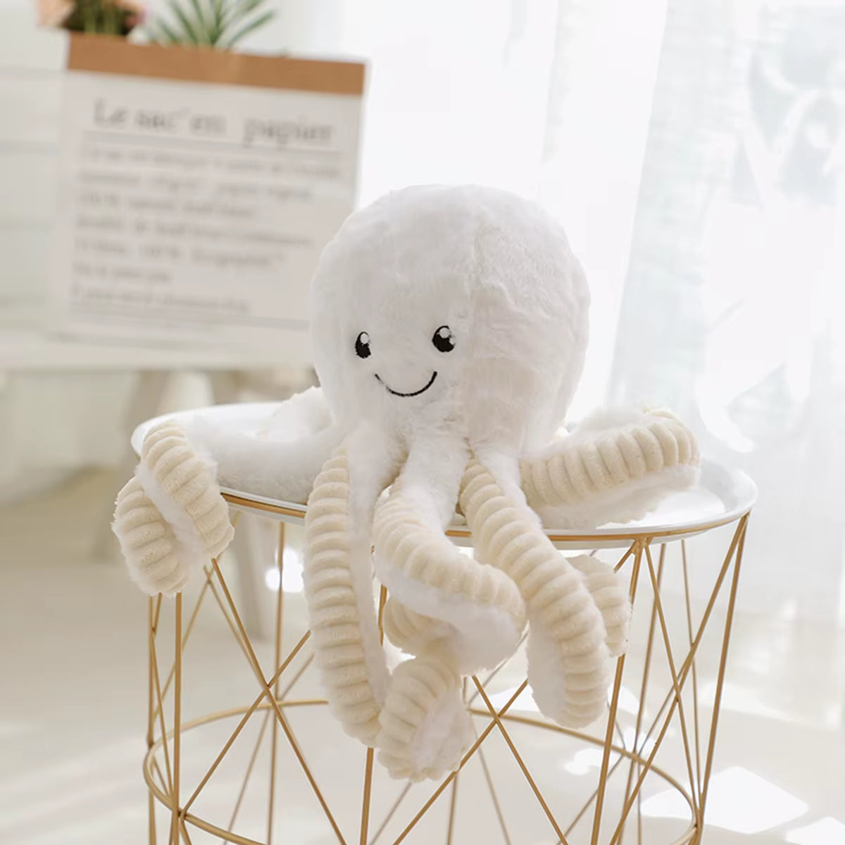 2 Sizes Cute Toy Octopus Plush Animals Toys PP Cotton Stuffed Animals Doll for Children Girls Home Decoration Birthday Gifts