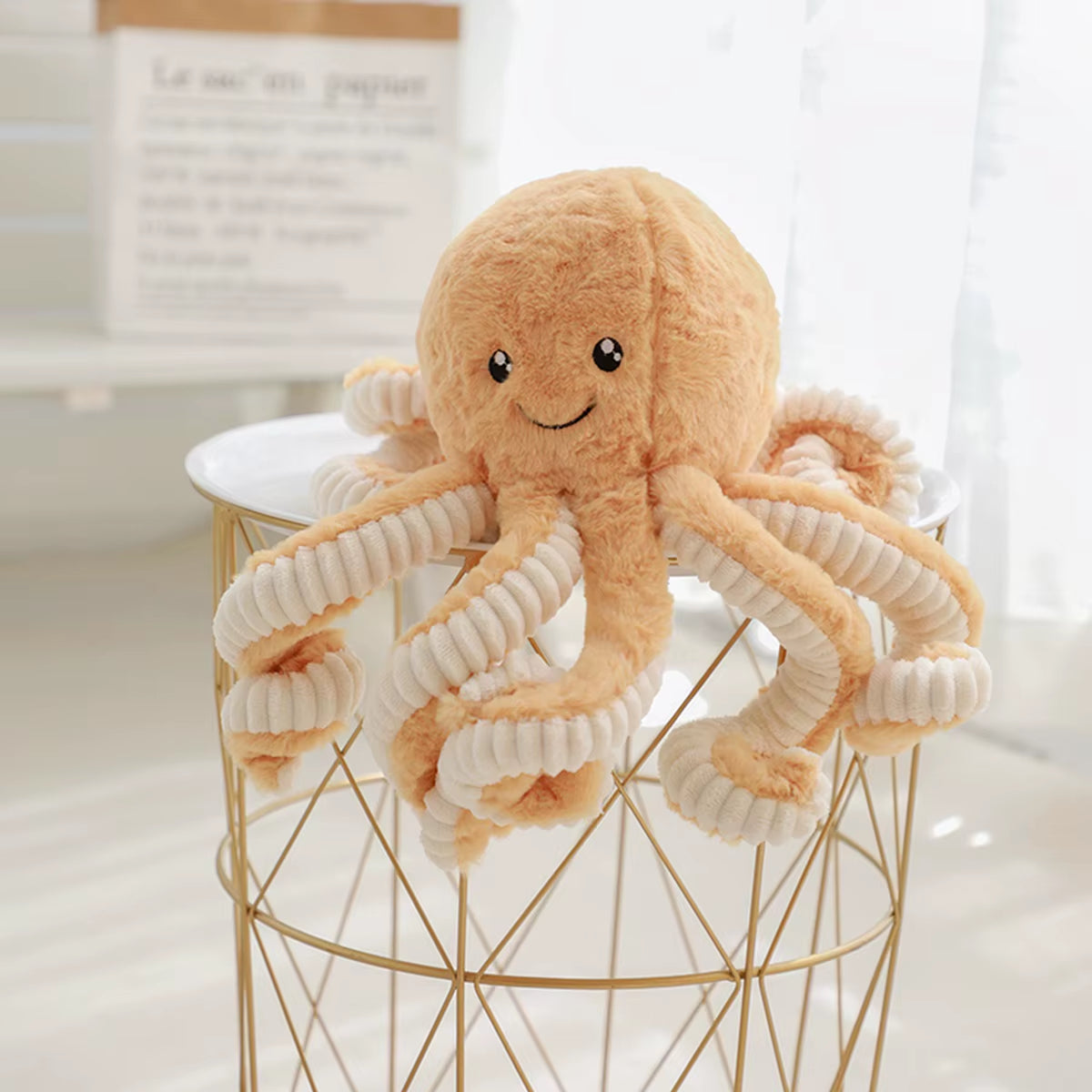 2 Sizes Cute Toy Octopus Plush Animals Toys PP Cotton Stuffed Animals Doll for Children Girls Home Decoration Birthday Gifts