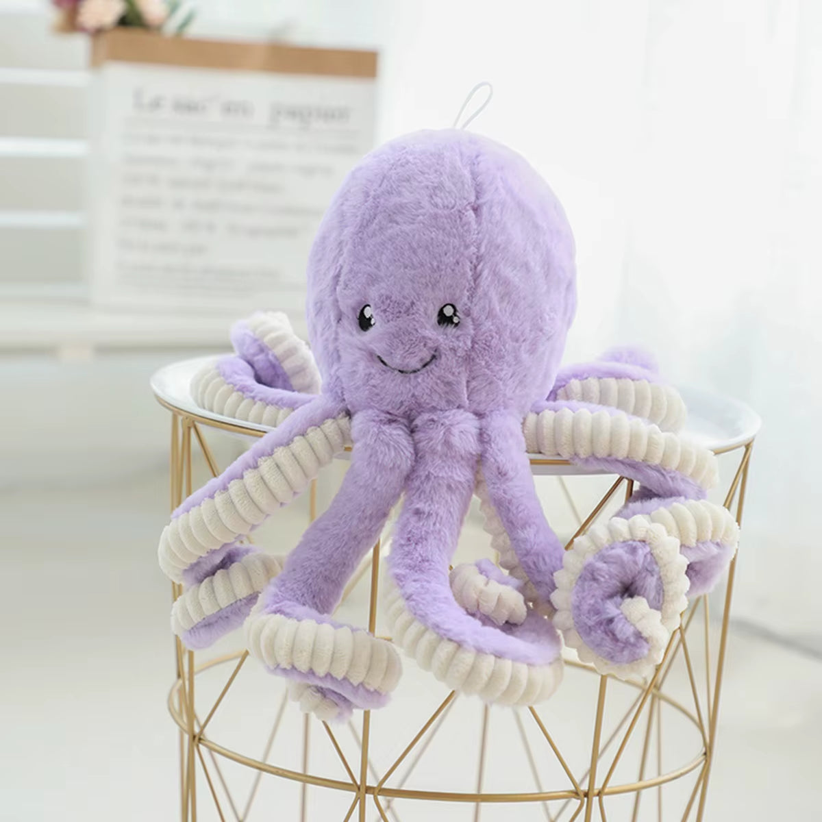 2 Sizes Cute Toy Octopus Plush Animals Toys PP Cotton Stuffed Animals Doll for Children Girls Home Decoration Birthday Gifts